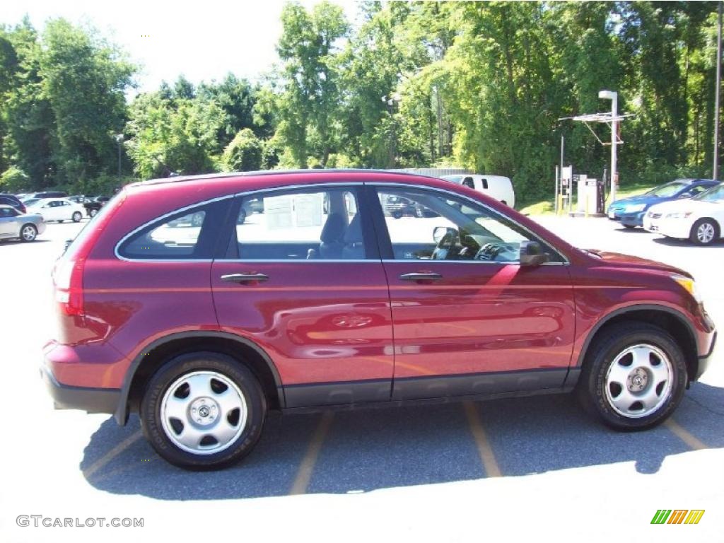 2007 CR-V LX 4WD - Tango Red Pearl / Ivory photo #22