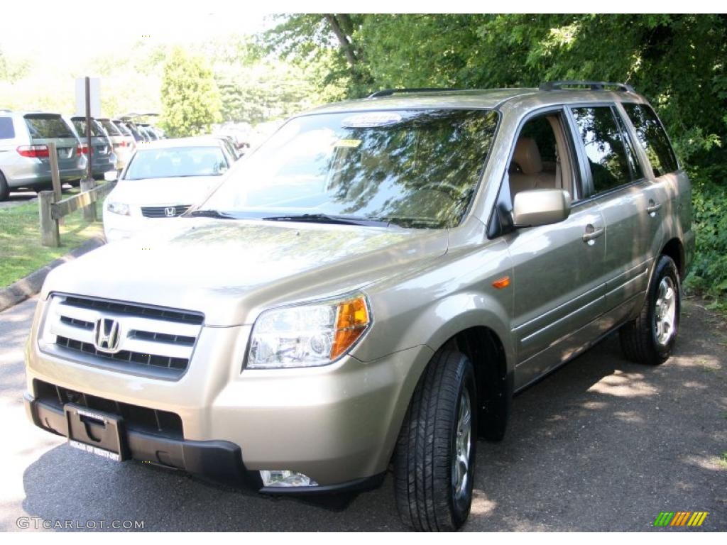 2007 Pilot EX-L 4WD - Desert Rock Metallic / Saddle photo #1