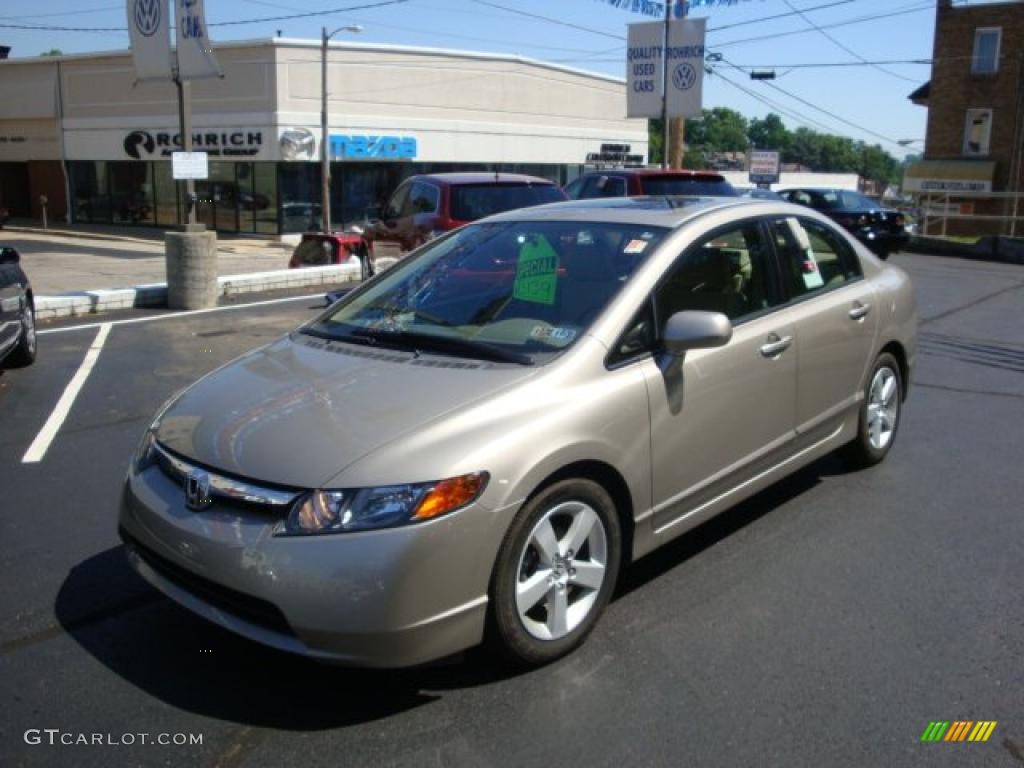 2006 Civic EX Sedan - Shoreline Mist Metallic / Ivory photo #1