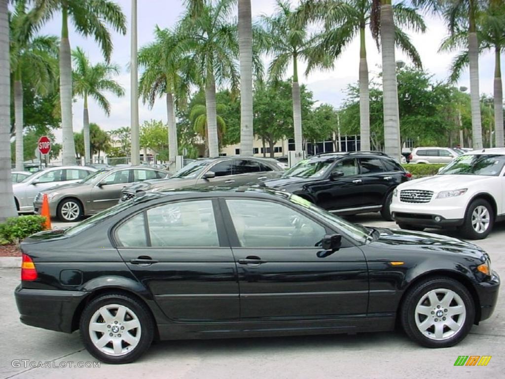 2004 3 Series 325xi Sedan - Black Sapphire Metallic / Sand photo #5