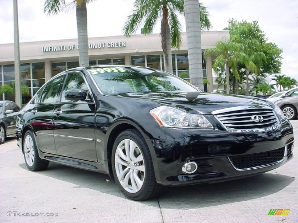 2008 M 45 Sedan - Black Obsidian / Graphite photo #1