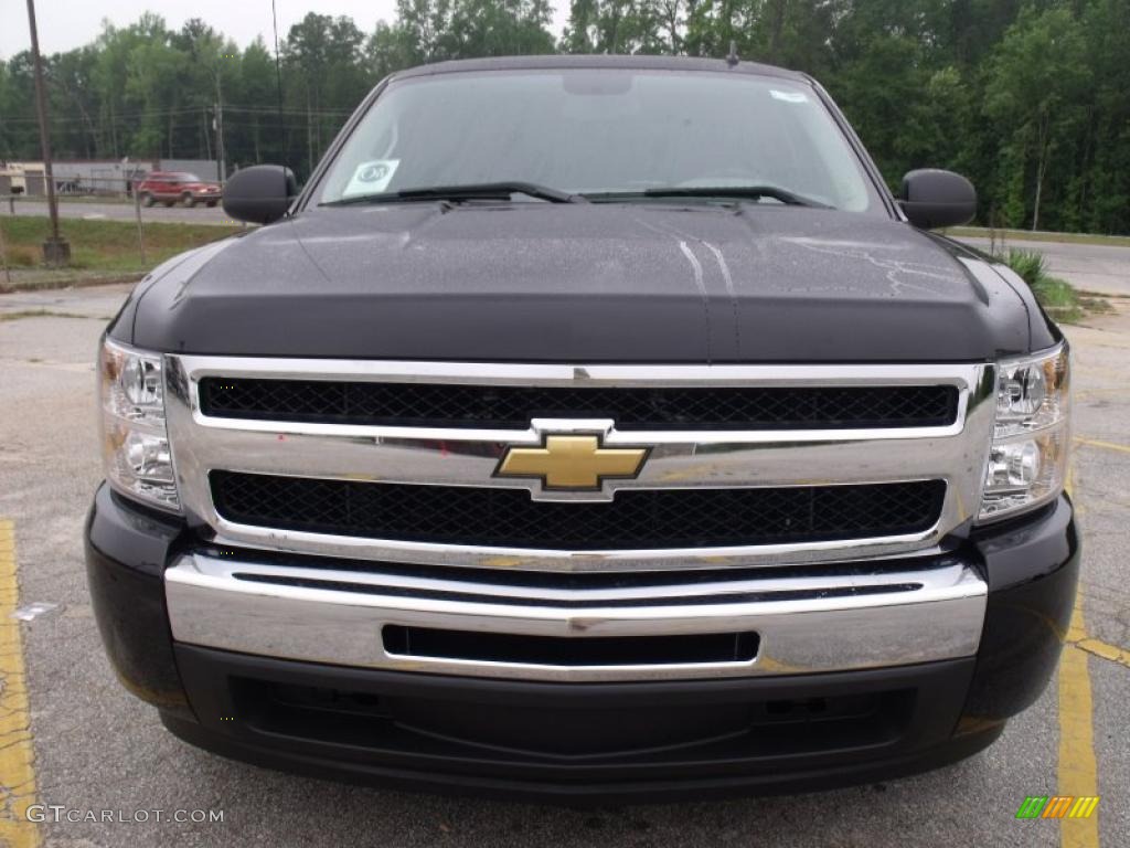 2010 Silverado 1500 LS Crew Cab - Black / Dark Titanium photo #8