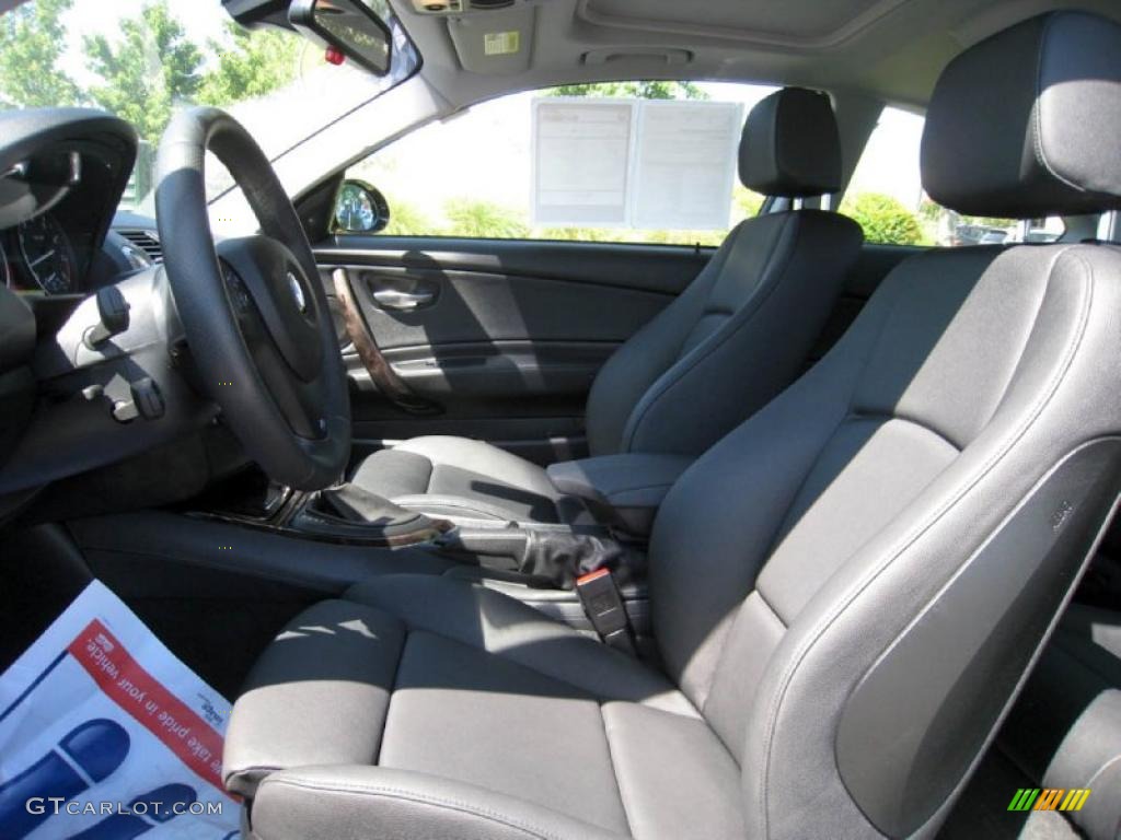 2008 1 Series 135i Coupe - Jet Black / Black photo #13