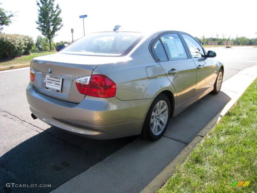 2007 3 Series 328i Sedan - Platinum Bronze Metallic / Beige photo #6