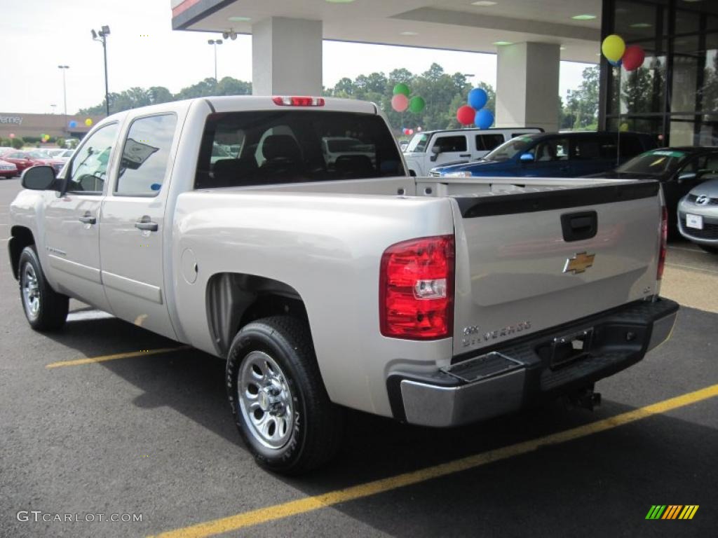 2008 Silverado 1500 LS Crew Cab - Silver Birch Metallic / Dark Titanium photo #5