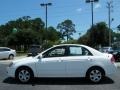 2009 Clear White Kia Spectra EX Sedan  photo #2