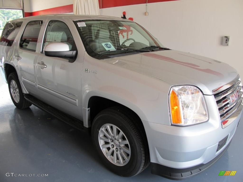 2010 Yukon Hybrid - Pure Silver Metallic / Light Titanium photo #1