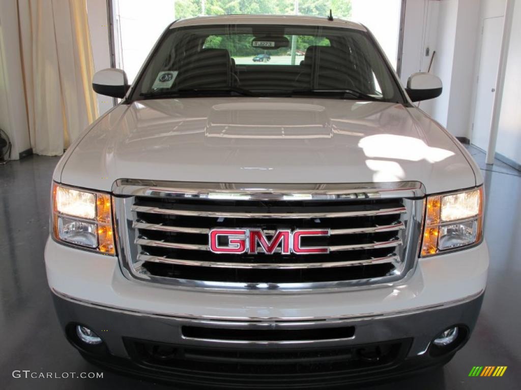 2010 Sierra 1500 SLT Crew Cab 4x4 - Summit White / Ebony photo #2