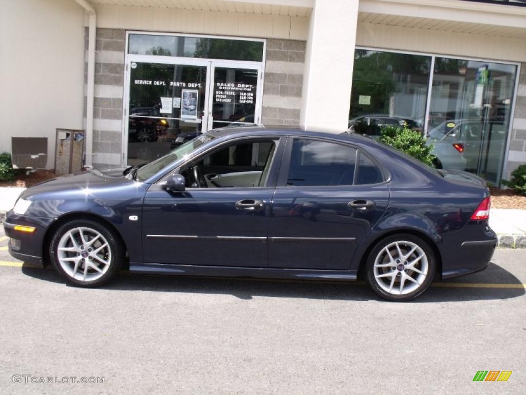 2004 9-3 Aero Sedan - Nocturne Blue Metallic / Parchment photo #2