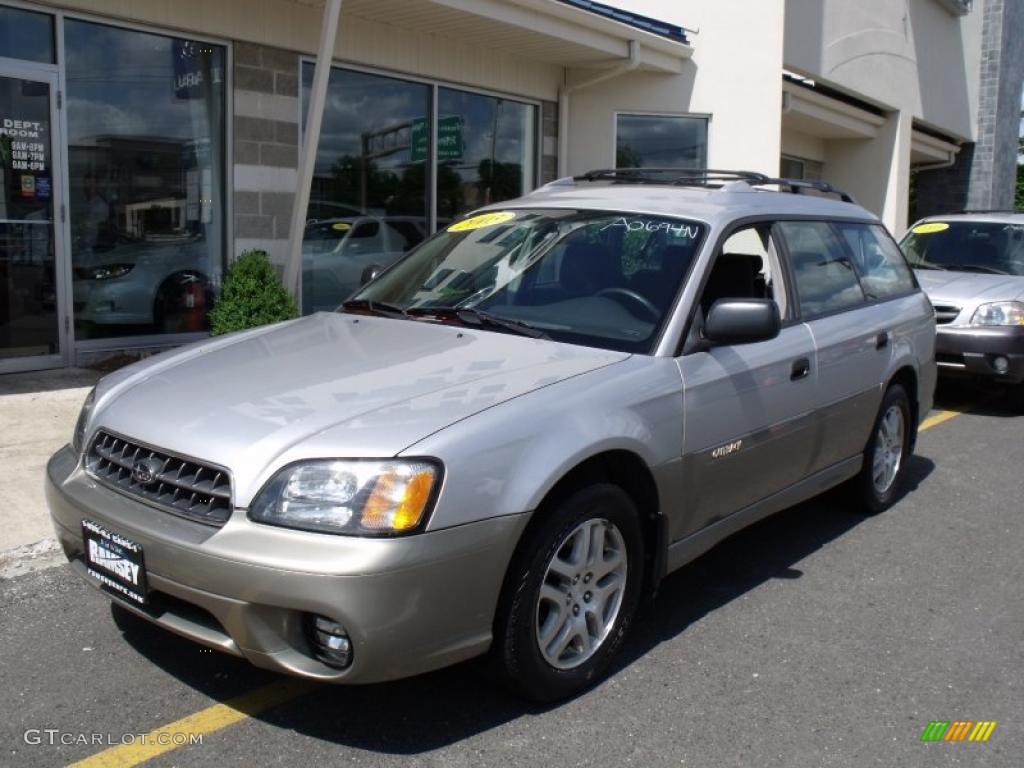 2003 Outback Wagon - Bright Silver Metallic / Gray photo #1