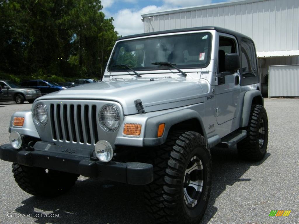 2005 Wrangler Sport 4x4 - Stone White / Dark Slate Gray photo #1