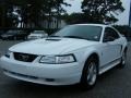 2001 Oxford White Ford Mustang V6 Coupe  photo #1