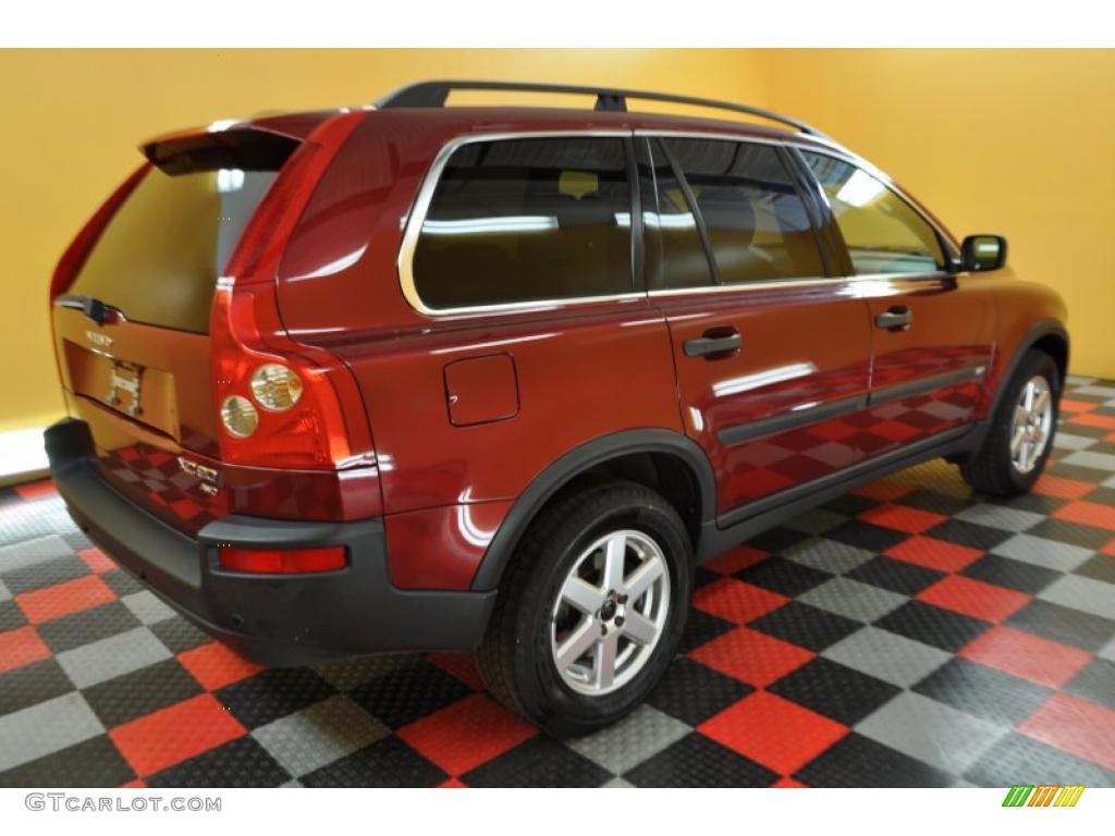 2004 XC90 2.5T AWD - Ruby Red Metallic / Taupe/Light Taupe photo #6