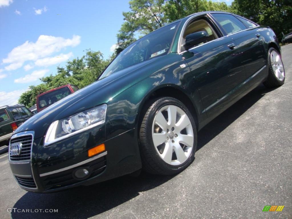 2006 A6 3.2 Sedan - Cambridge Green Pearl / Beige photo #1