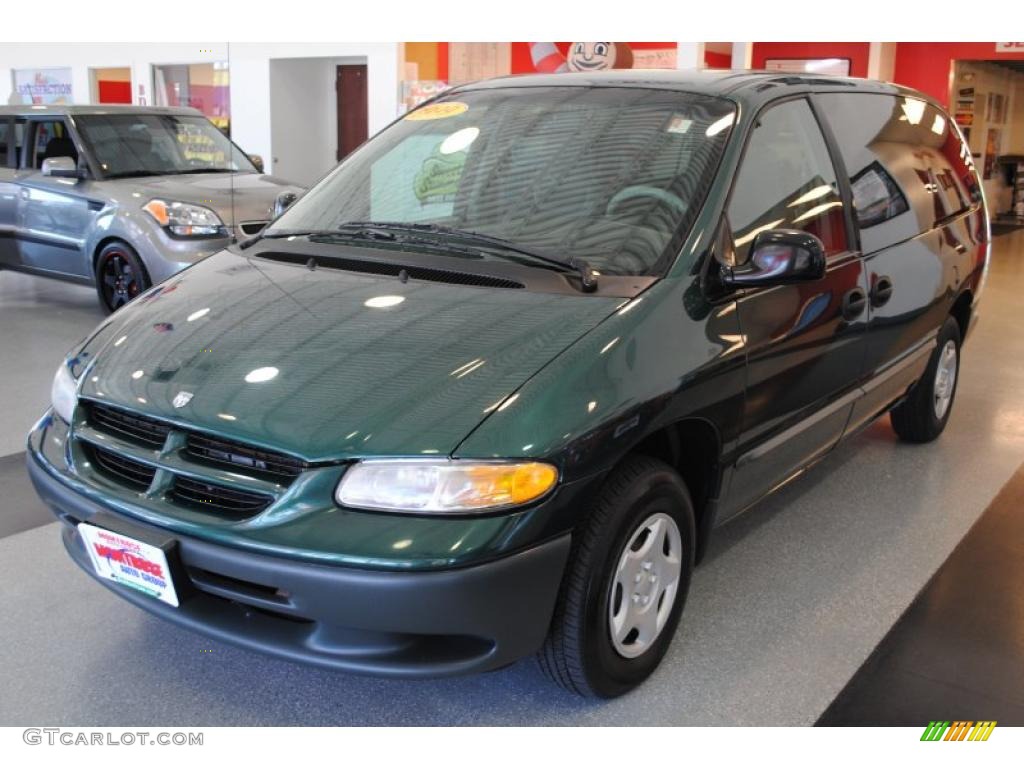 1999 Grand Caravan  - Forest Green Pearl / Mist Gray photo #3