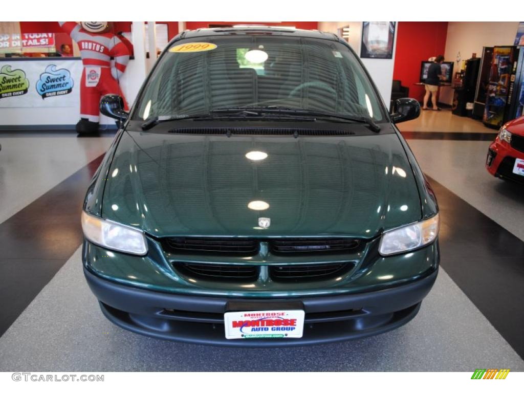 1999 Grand Caravan  - Forest Green Pearl / Mist Gray photo #11