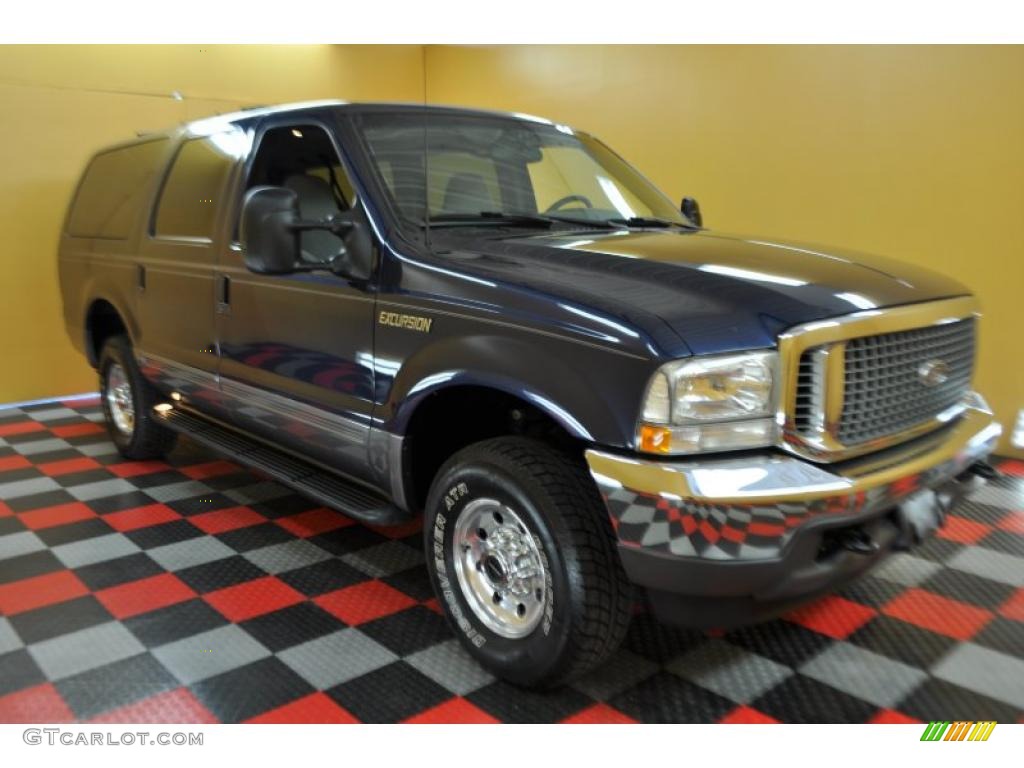 2002 Excursion XLT 4x4 - Medium Wedgewood Blue Metallic / Medium Flint photo #1