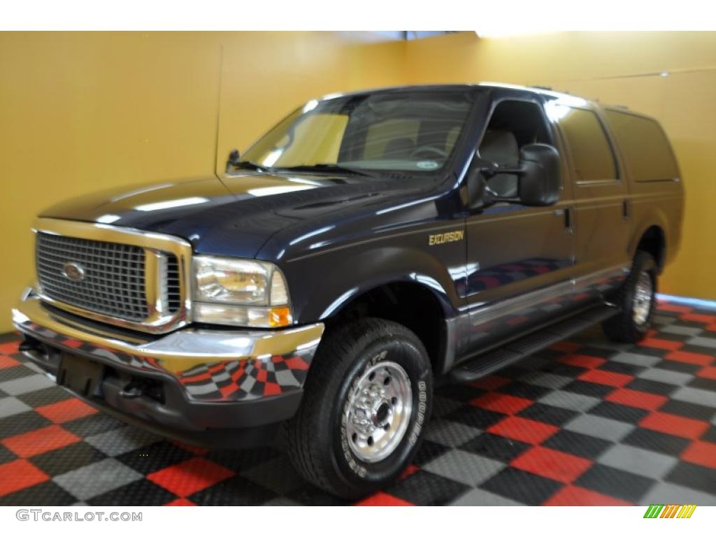 Medium Wedgewood Blue Metallic 2002 Ford Excursion XLT 4x4 Exterior Photo #32367607