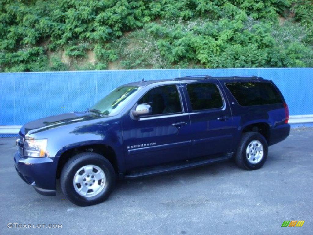 2009 Suburban LT 4x4 - Dark Blue Metallic / Ebony photo #1