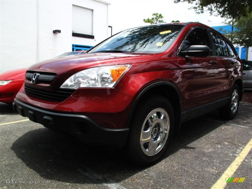 2008 CR-V LX - Tango Red Pearl / Gray photo #4