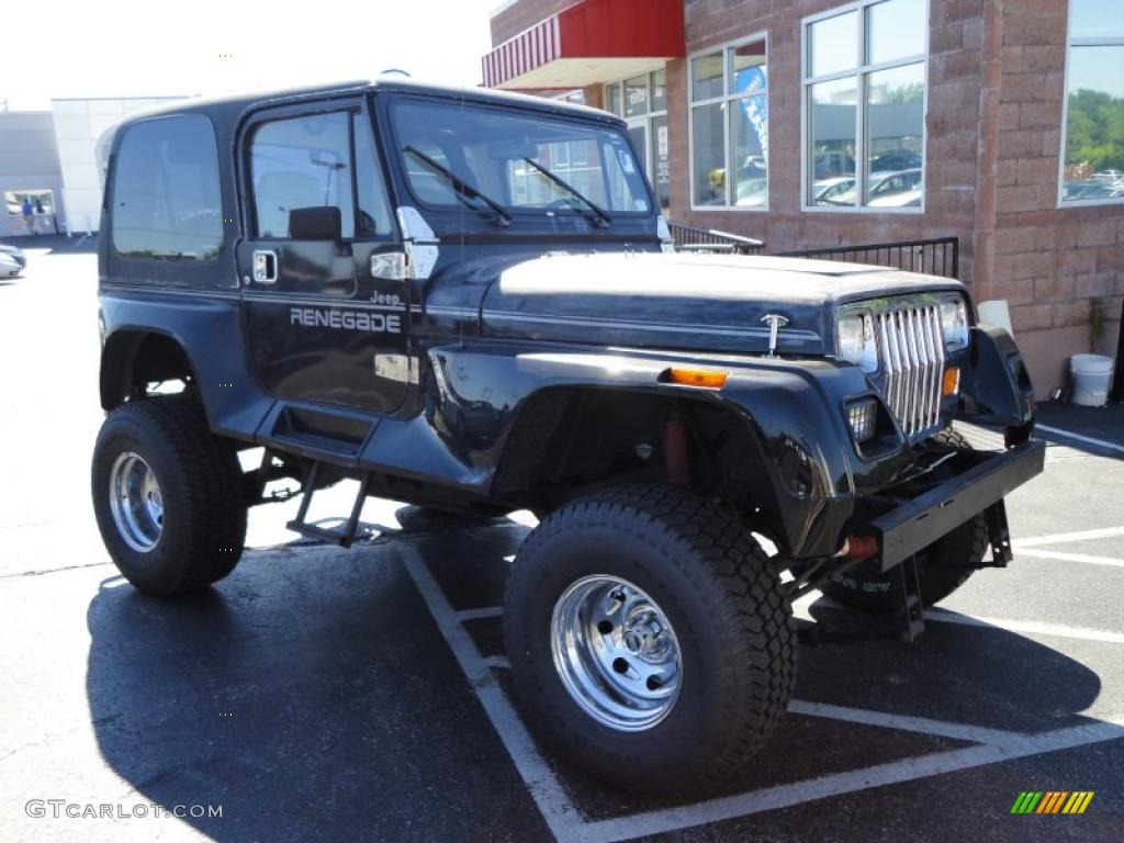 1993 Wrangler Renegade 4x4 - Black / Agate photo #2