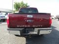 2008 Dark Toreador Red Ford F250 Super Duty Lariat Crew Cab 4x4  photo #4