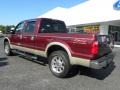 2008 Dark Toreador Red Ford F250 Super Duty Lariat Crew Cab 4x4  photo #30