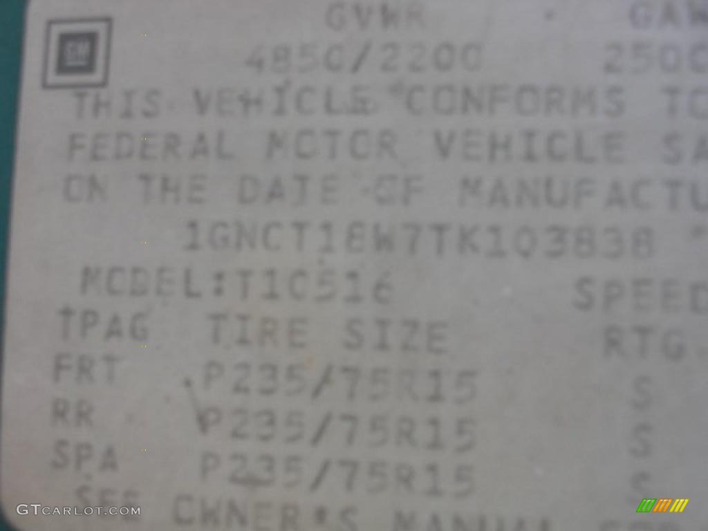 1996 Blazer LS 4x4 - Teal Green Metallic / Medium Gray photo #14