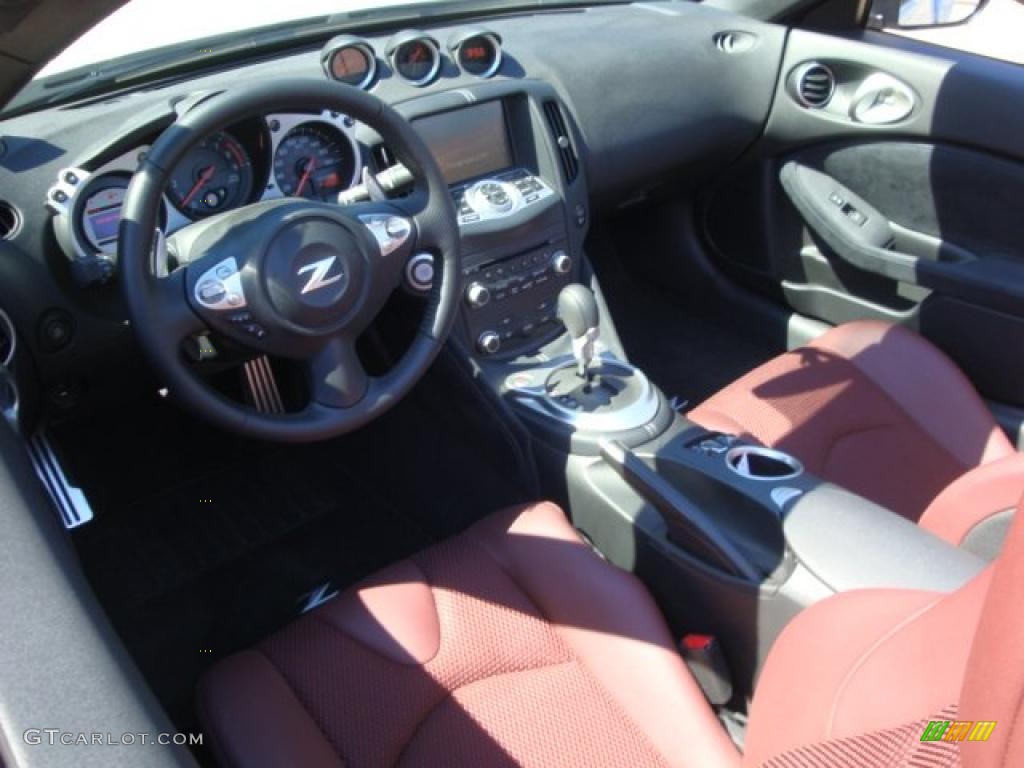 2010 370Z Touring Roadster - Pearl White / Wine Leather photo #12