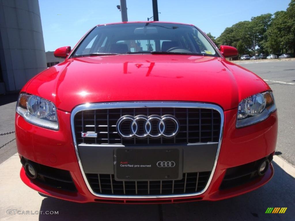 2008 A4 2.0T quattro Sedan - Brilliant Red / Black photo #2