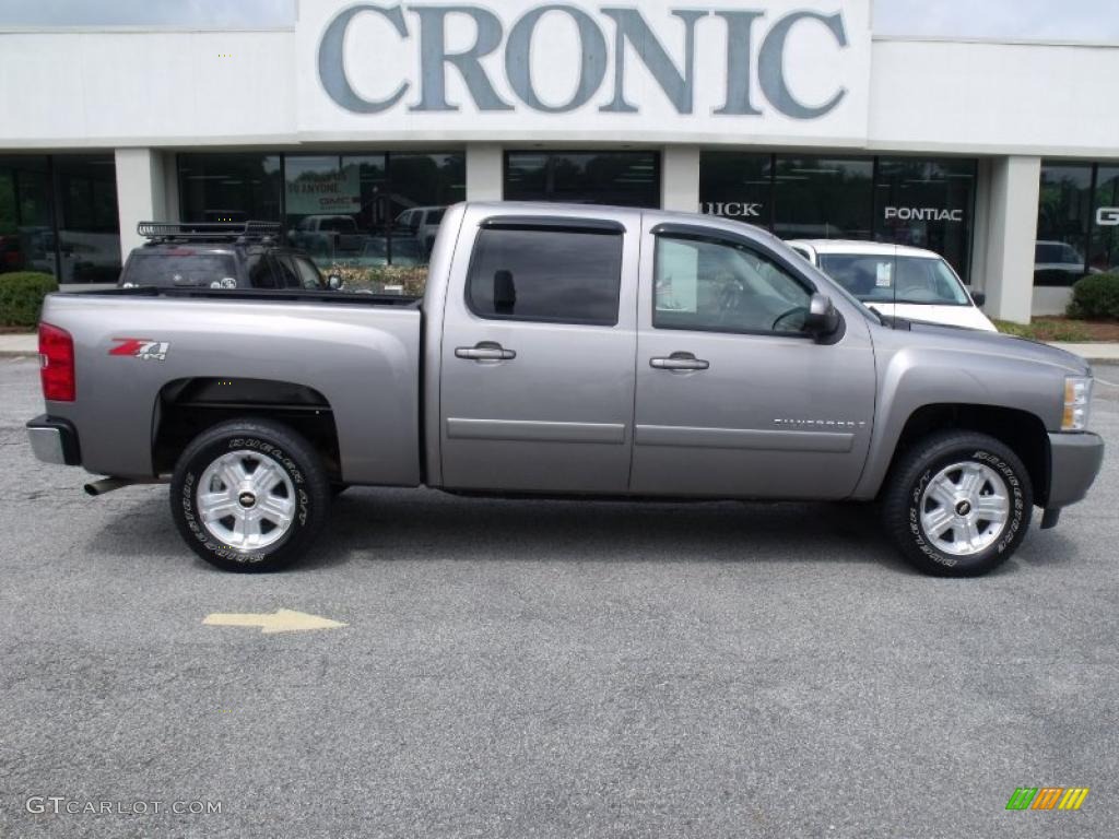 2008 Silverado 1500 LTZ Crew Cab 4x4 - Graystone Metallic / Light Cashmere/Ebony Accents photo #1