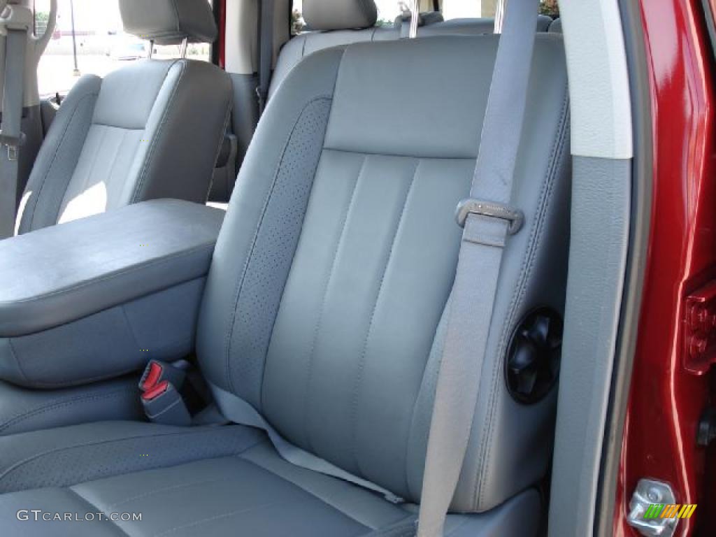 2008 Ram 1500 Laramie Quad Cab 4x4 - Inferno Red Crystal Pearl / Medium Slate Gray photo #9