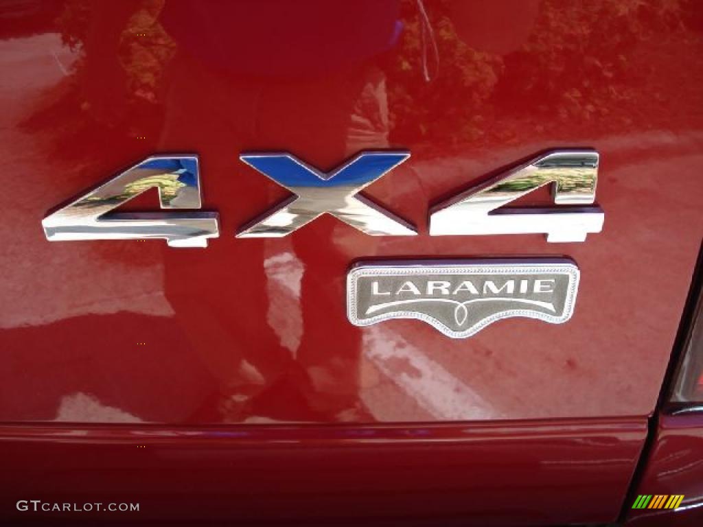 2008 Ram 1500 Laramie Quad Cab 4x4 - Inferno Red Crystal Pearl / Medium Slate Gray photo #23