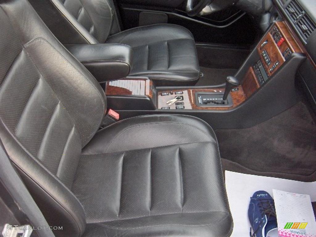 1992 E Class 500 E Sedan - Black / Black photo #11