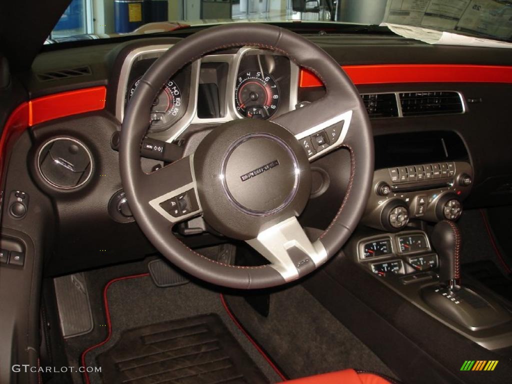 2010 Camaro SS Coupe Indianapolis 500 Pace Car Special Edition - Inferno Orange Metallic / Black/Inferno Orange photo #14