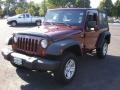 2007 Red Rock Crystal Pearl Jeep Wrangler X 4x4  photo #1