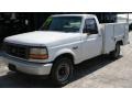 1994 White Ford F250 XL Regular Cab Chassis Utility  photo #1