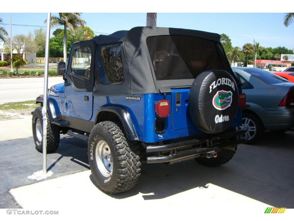 1988 Wrangler 4x4 - Spinnaker Blue Metallic / Black photo #4