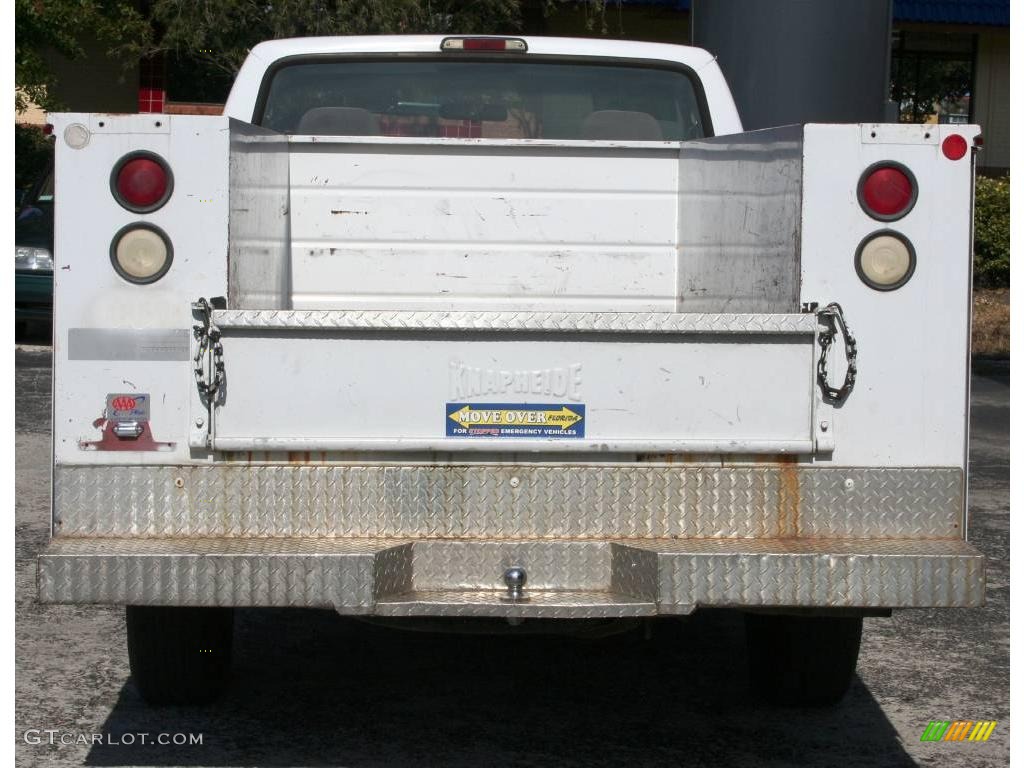 1994 F250 XL Regular Cab Chassis Utility - White / Tan photo #5