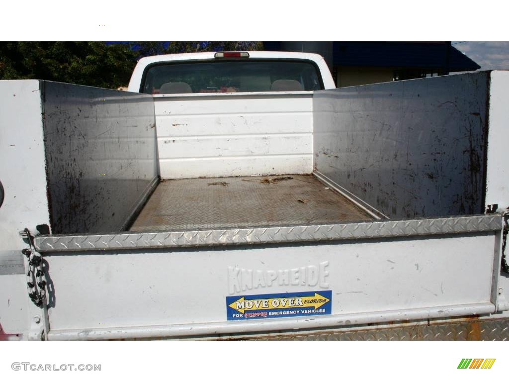 1994 F250 XL Regular Cab Chassis Utility - White / Tan photo #12