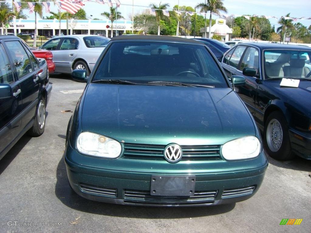 2001 Cabrio GLS - Bright Green Pearl / Black photo #3