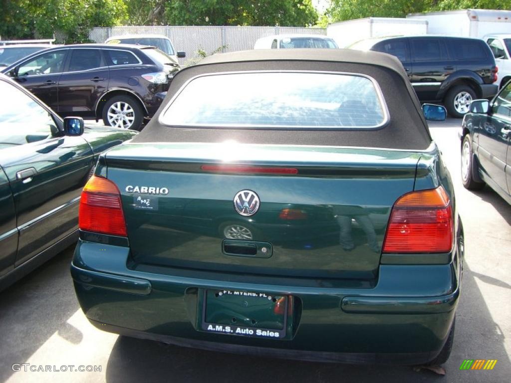 2001 Cabrio GLS - Bright Green Pearl / Black photo #6