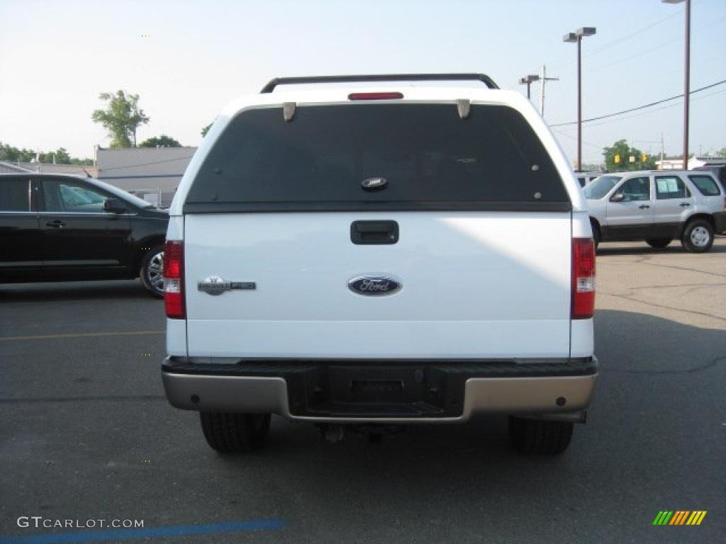2005 F150 King Ranch SuperCrew 4x4 - Oxford White / Castano Brown Leather photo #4