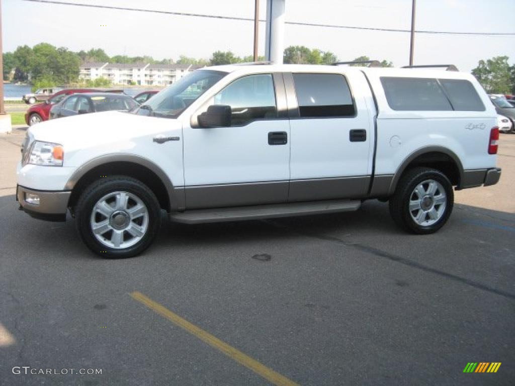 2005 F150 King Ranch SuperCrew 4x4 - Oxford White / Castano Brown Leather photo #7
