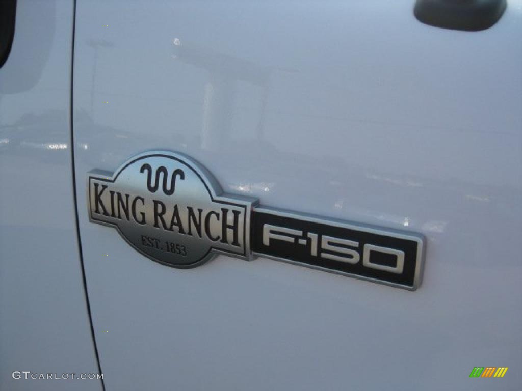 2005 F150 King Ranch SuperCrew 4x4 - Oxford White / Castano Brown Leather photo #14