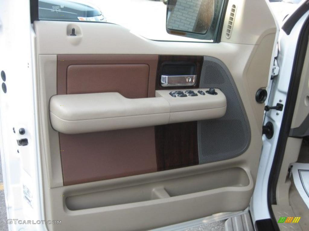 2005 F150 King Ranch SuperCrew 4x4 - Oxford White / Castano Brown Leather photo #28