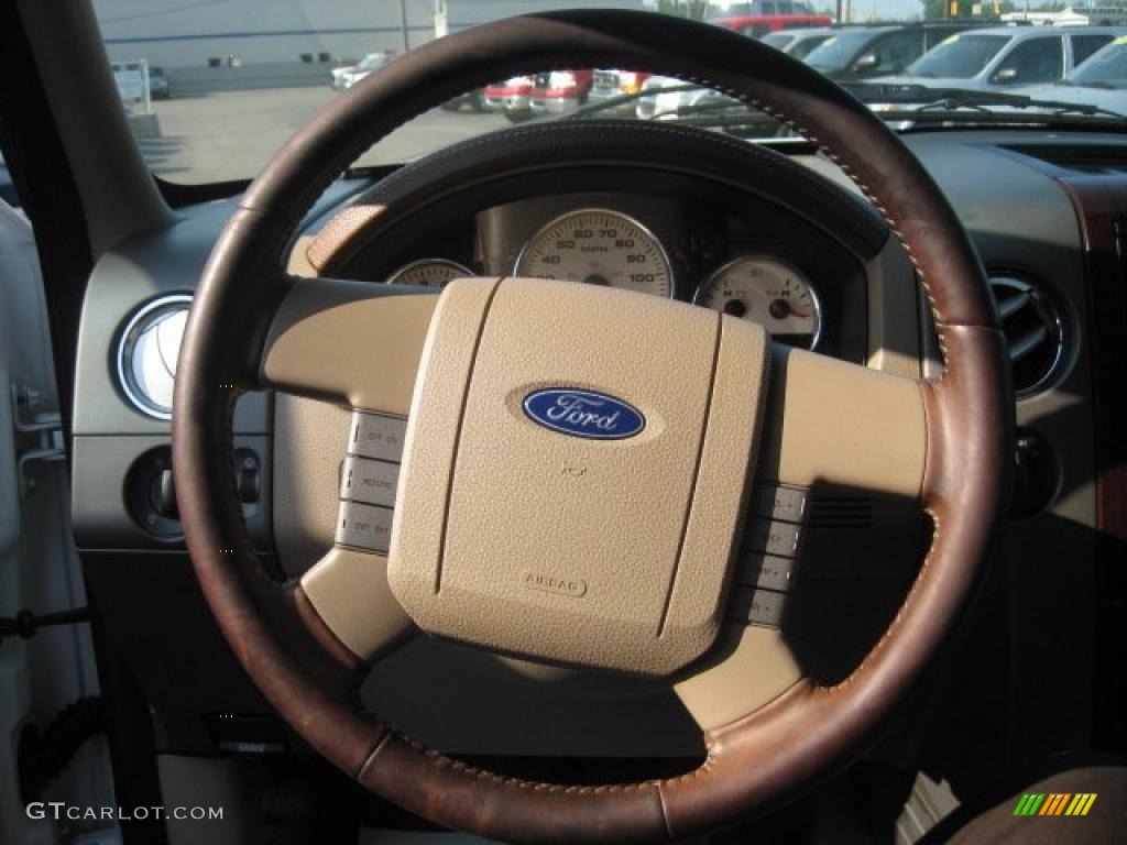 2005 F150 King Ranch SuperCrew 4x4 - Oxford White / Castano Brown Leather photo #33