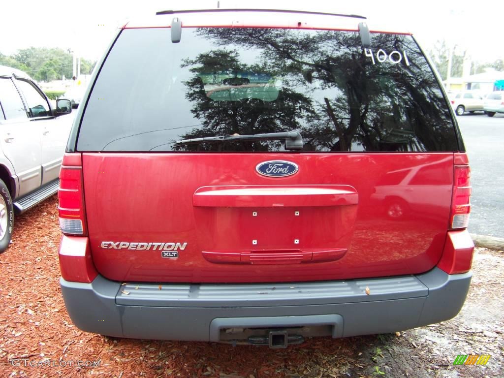 2003 Expedition XLT - Laser Red Tinted Metallic / Medium Parchment photo #6
