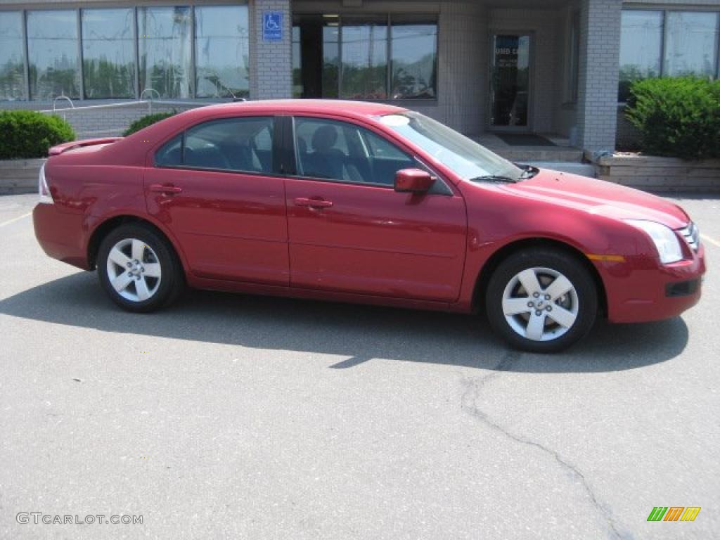 2008 Fusion SE V6 - Redfire Metallic / Charcoal Black photo #1