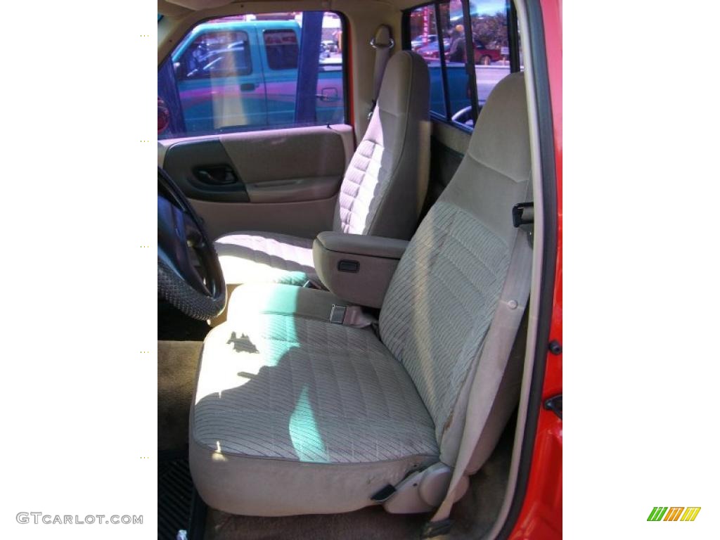 1993 Ranger Splash Regular Cab - Vibrant Red / Beige photo #8